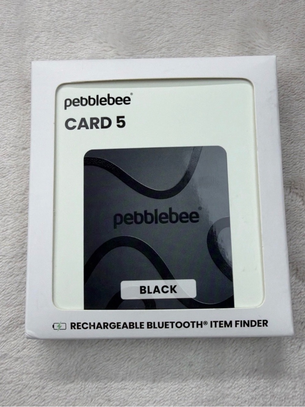 Pebblebee Card 5, Bluetooth Wallet Tracker | Alt to Air Tag, 18-Mo Battery New